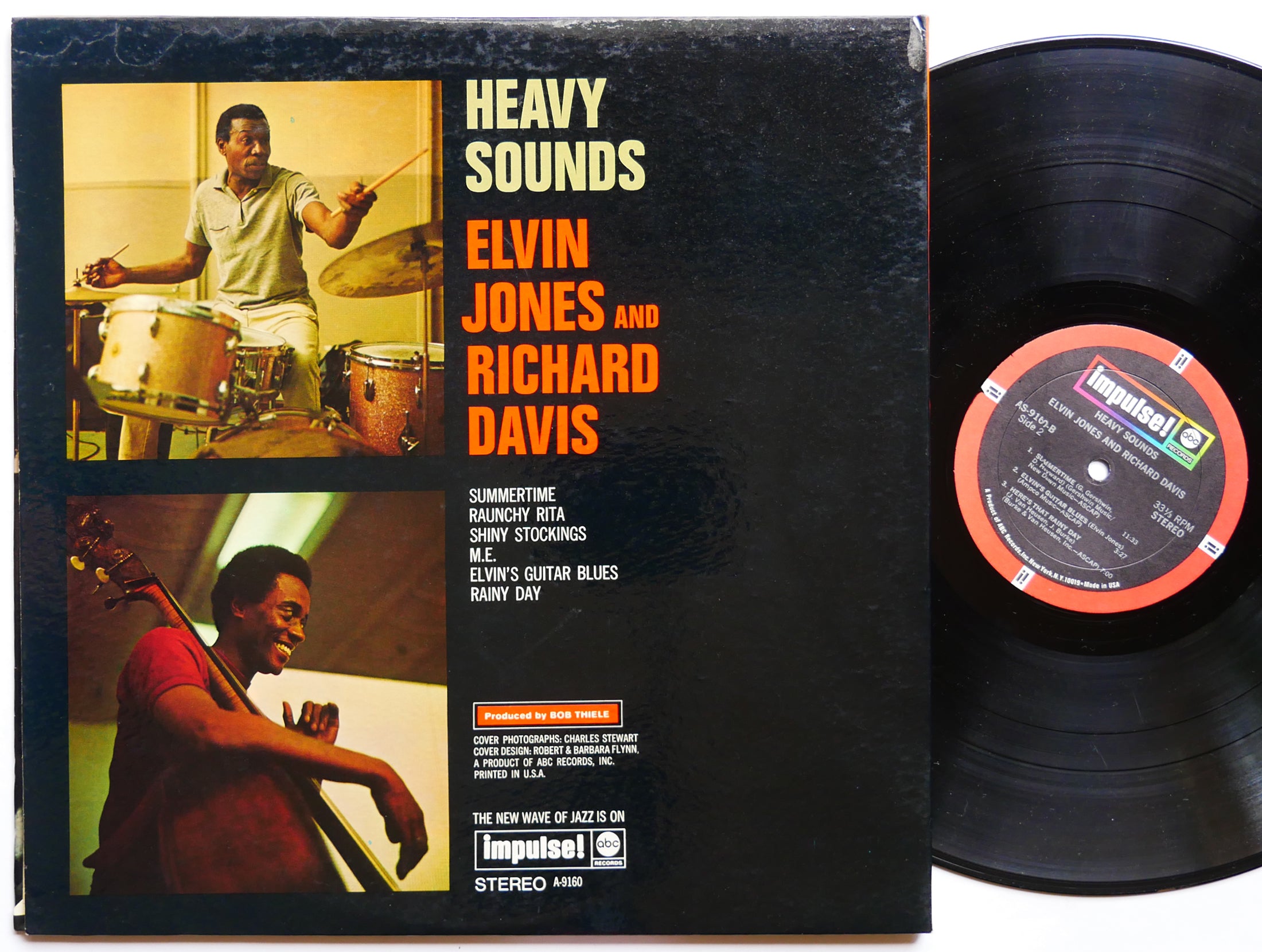 ELVIN JONES RICHARD DAVIS Heavy Sounds LP IMPULSE! AS-9160 Orig US 1968 CLEAN