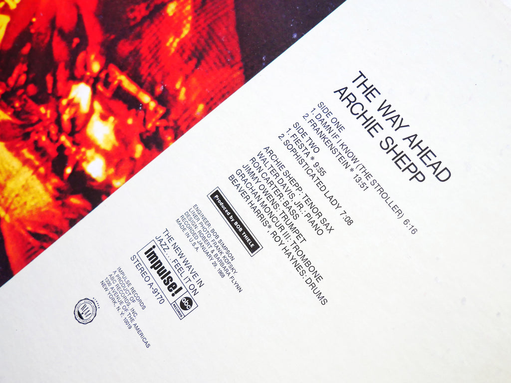 ARCHIE SHEPP The Way Ahead LP IMPULSE! AS-9170 US 1968 Grachan Moncur III VG+