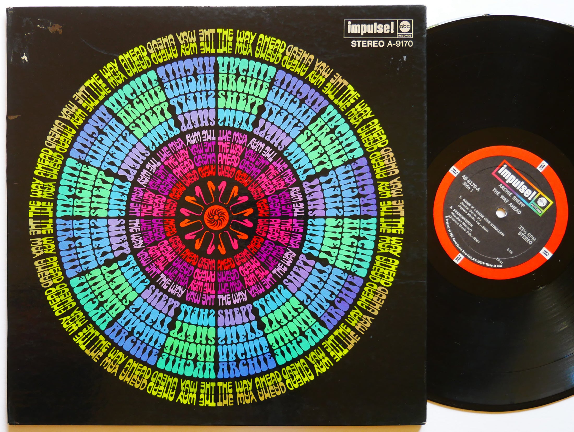 ARCHIE SHEPP The Way Ahead LP IMPULSE! AS-9170 US 1968 Grachan Moncur III VG+