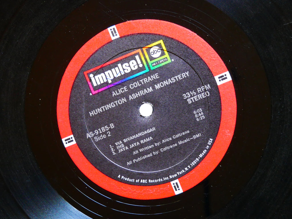 ALICE COLTRANE Huntington Ashram Monastery IMPULSE! AS-9185 US 1969 Rashied Ali