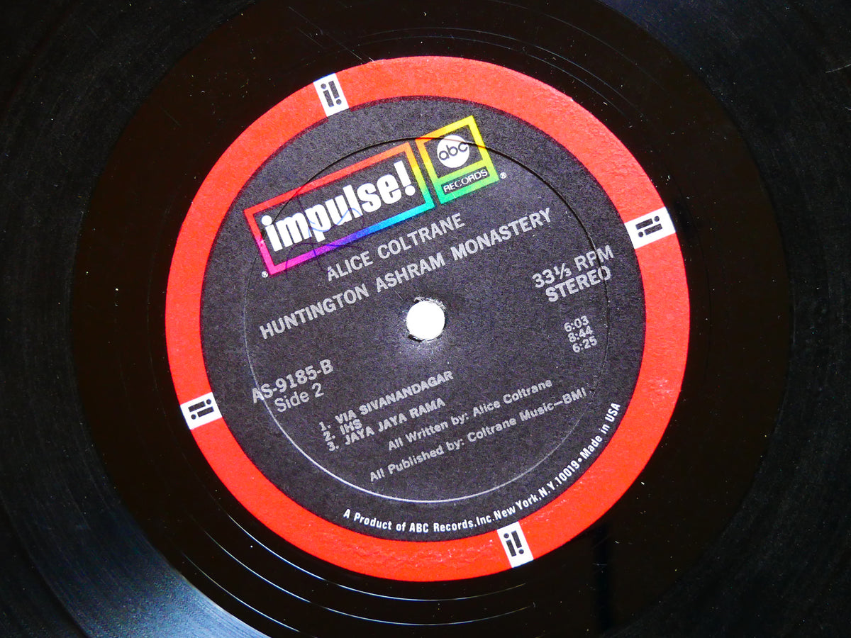 ALICE COLTRANE Huntington Ashram Monastery IMPULSE! AS-9185 US 1969 Rashied Ali