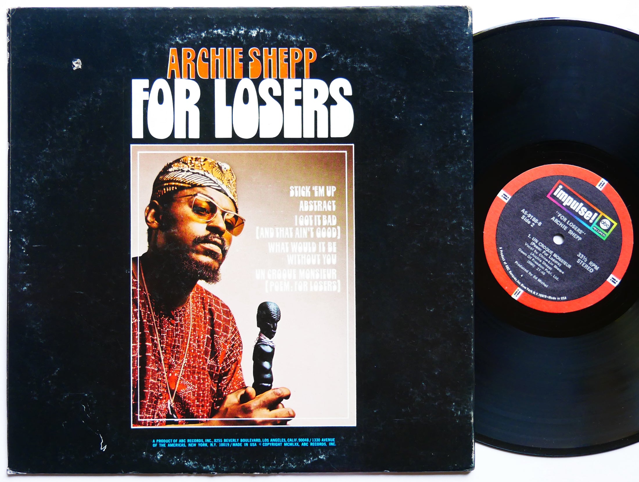 ARCHIE SHEPP For Losers LP IMPULSE! AS-9188 Grachan Moncur III Woody Shaw CLEAN