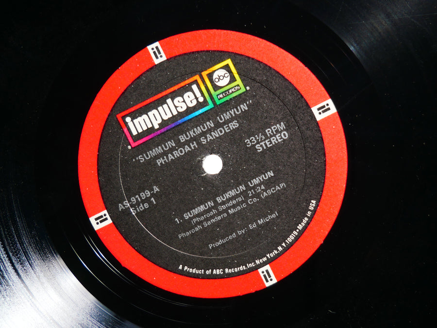 PHAROAH SANDERS Summun Bukmun Umyun LP IMPULSE AS-9199 Gary Bartz Cecil McBee