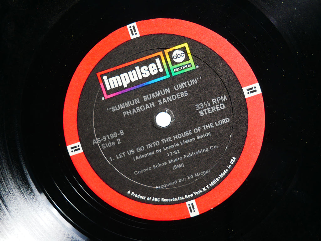 PHAROAH SANDERS Summun Bukmun Umyun LP IMPULSE AS-9199 Gary Bartz Cecil McBee