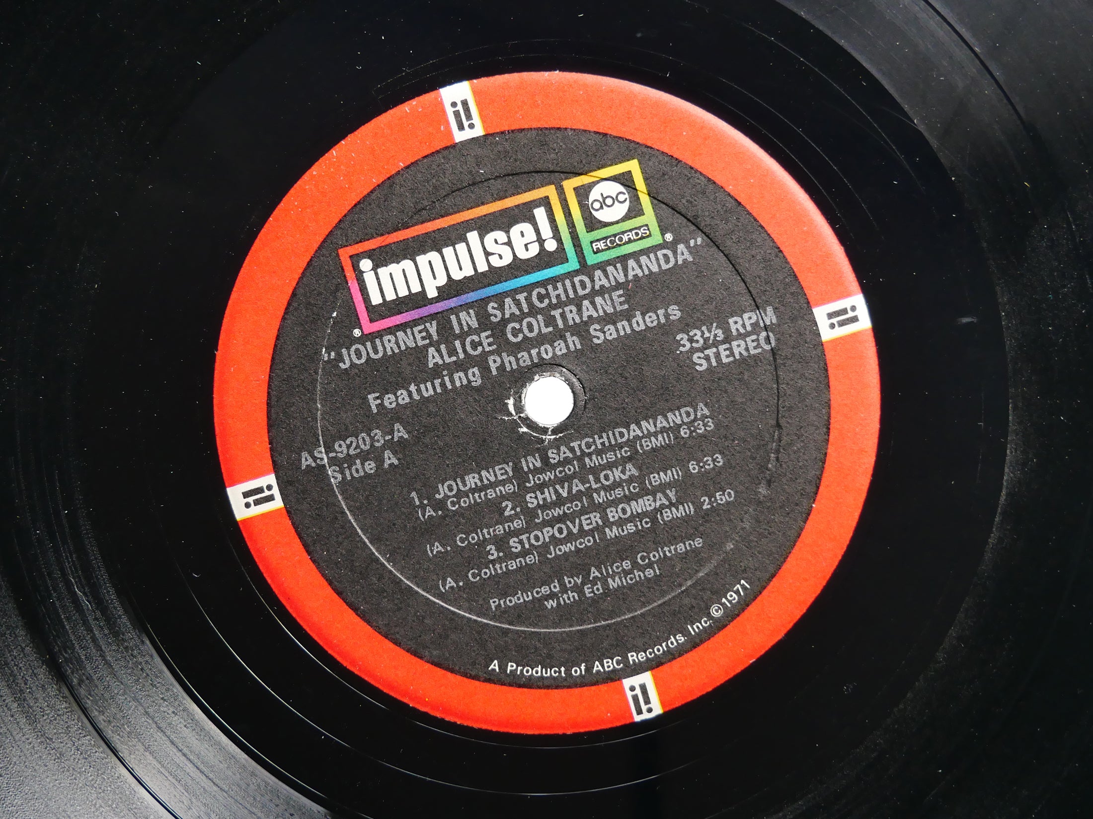 ALICE COLTRANE PHAROAH SANDERS Journey In Satchidananda IMPULSE! AS-9203 US 1971