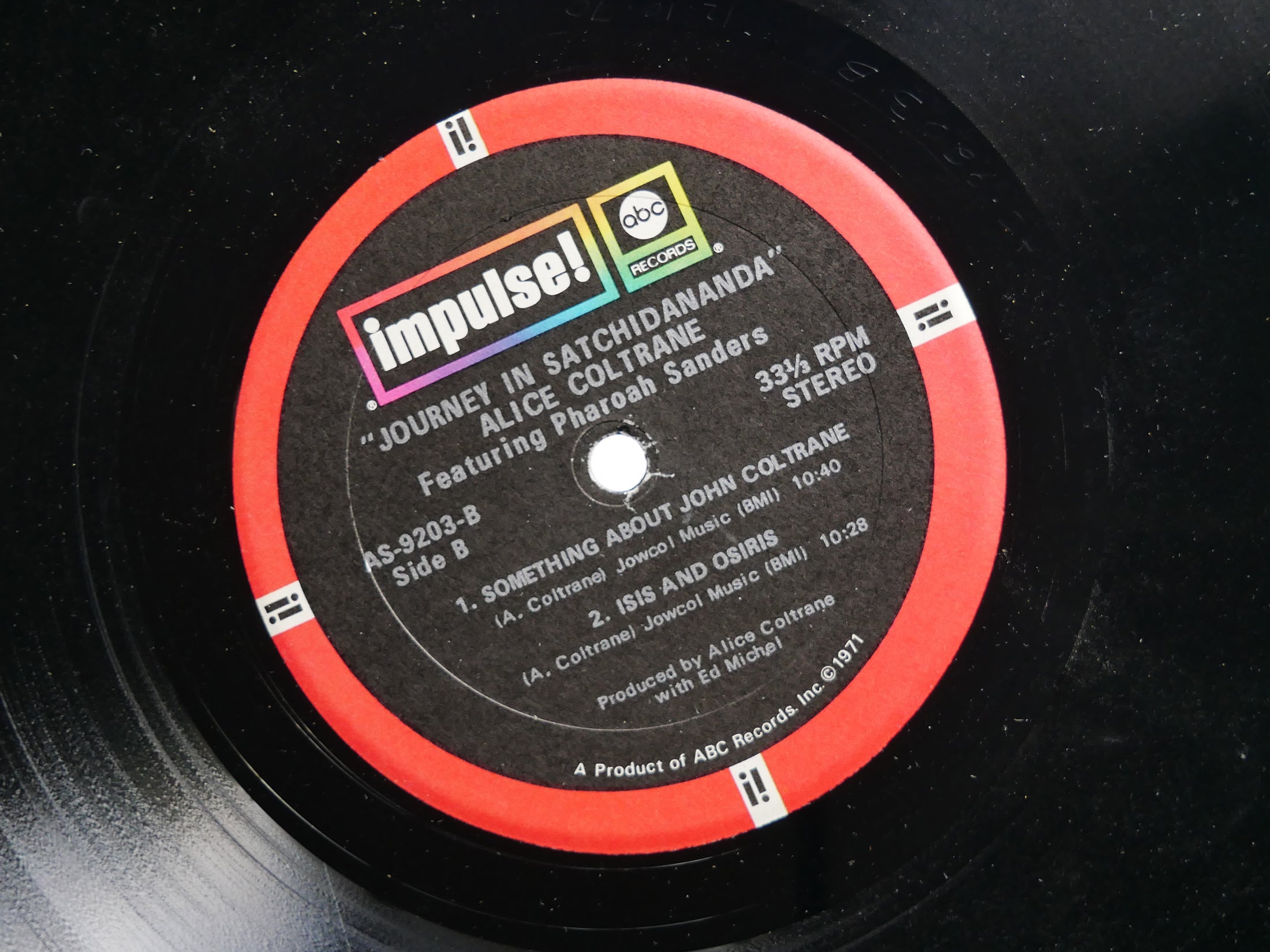 ALICE COLTRANE PHAROAH SANDERS Journey In Satchidananda IMPULSE! AS-9203 US 1971