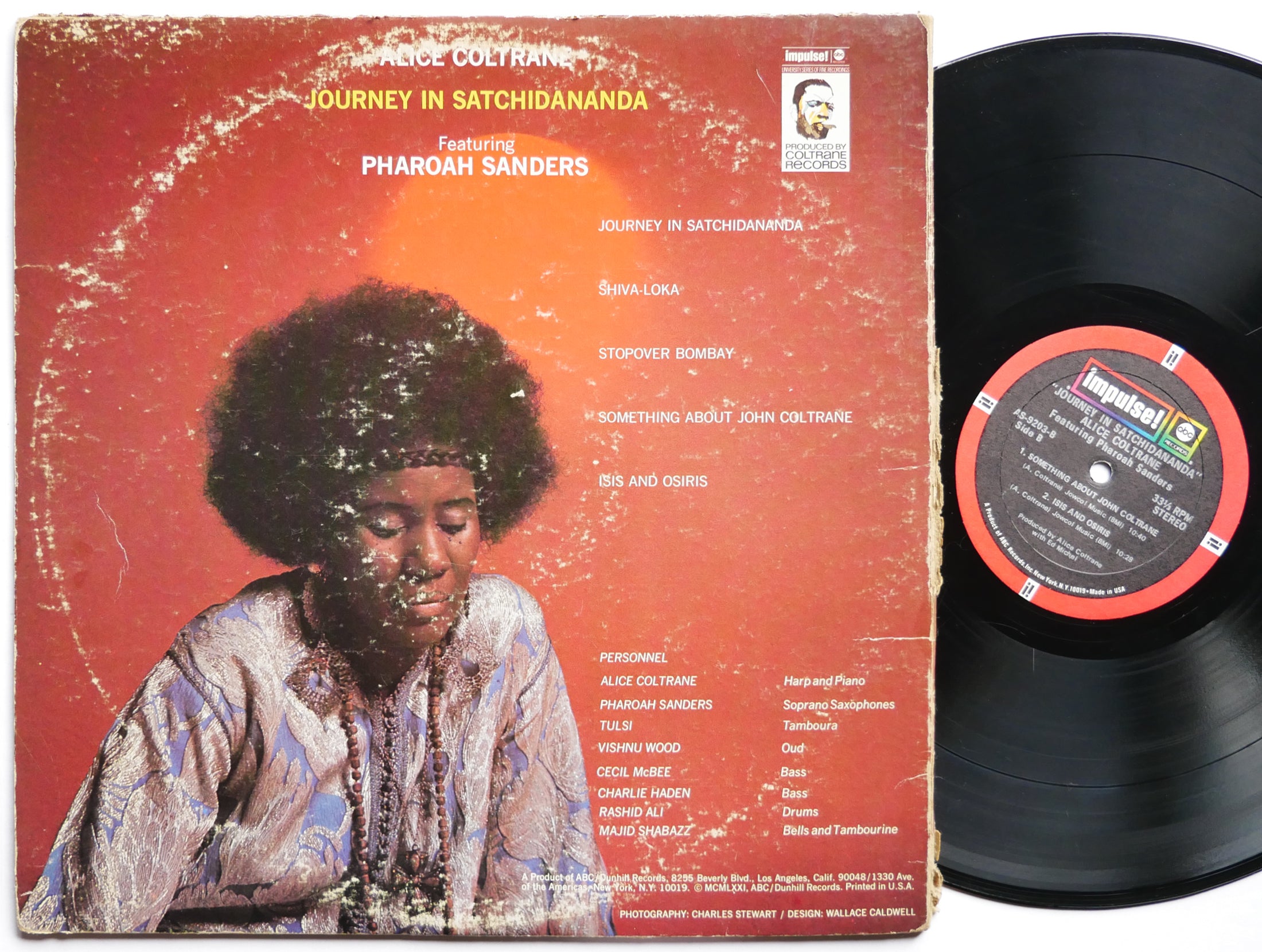 ALICE COLTRANE PHAROAH SANDERS Journey In Satchidananda IMPULSE! AS-9203 US 1971