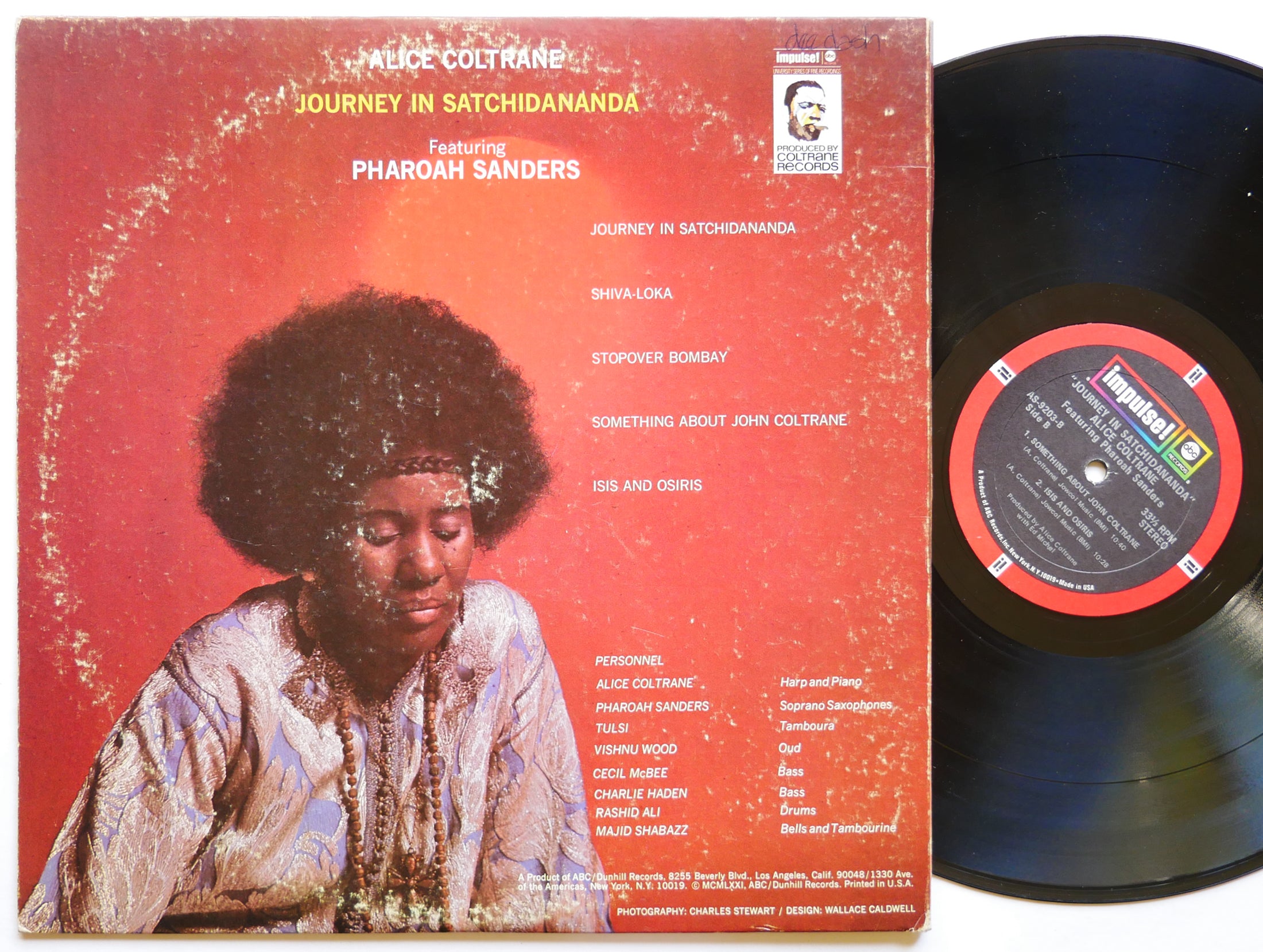 ALICE COLTRANE PHAROAH SANDERS Journey In Satchidananda IMPULSE! AS-9203 US 1971