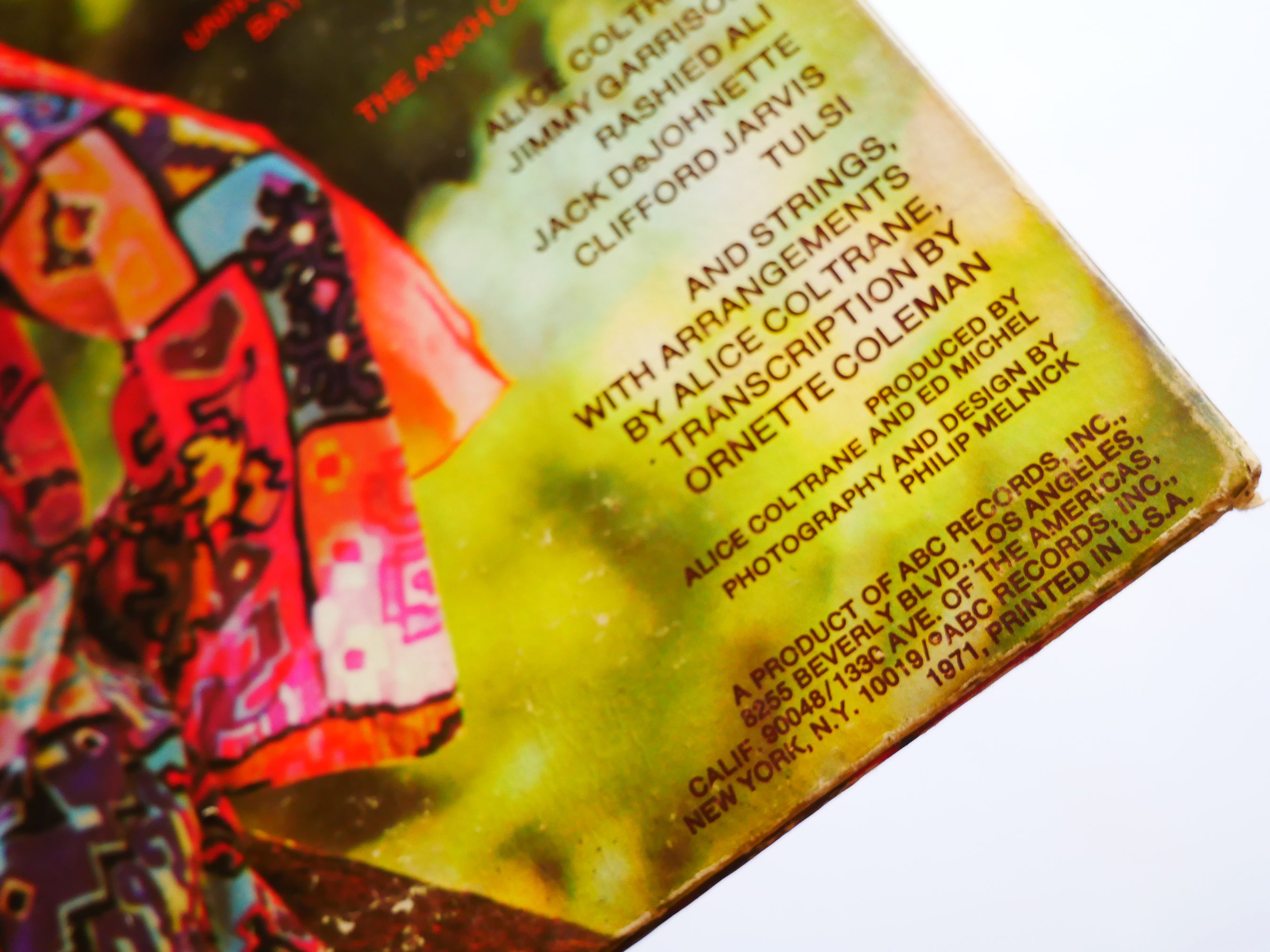 ALICE COLTRANE Universal Consciousness LP IMPULSE AS-9210 Rashied Ali JAZZ