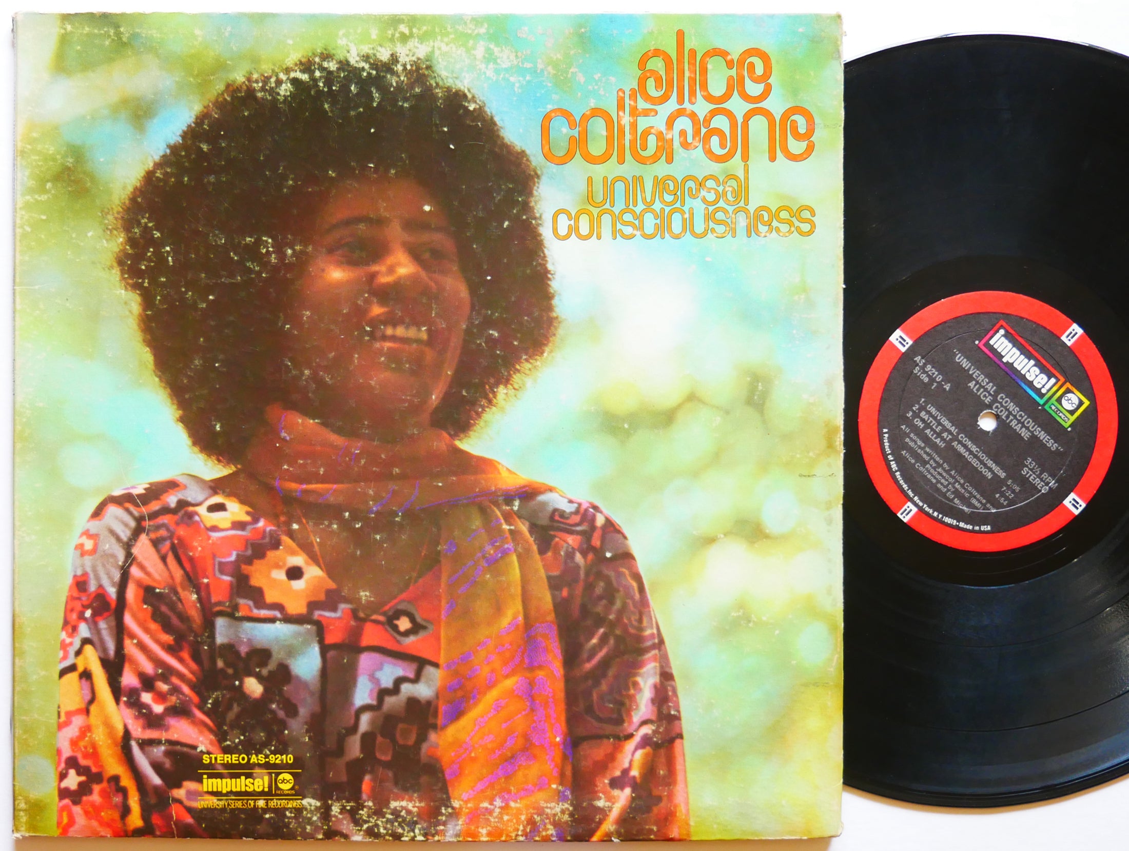 ALICE COLTRANE Universal Consciousness LP IMPULSE AS-9210 Rashied Ali JAZZ