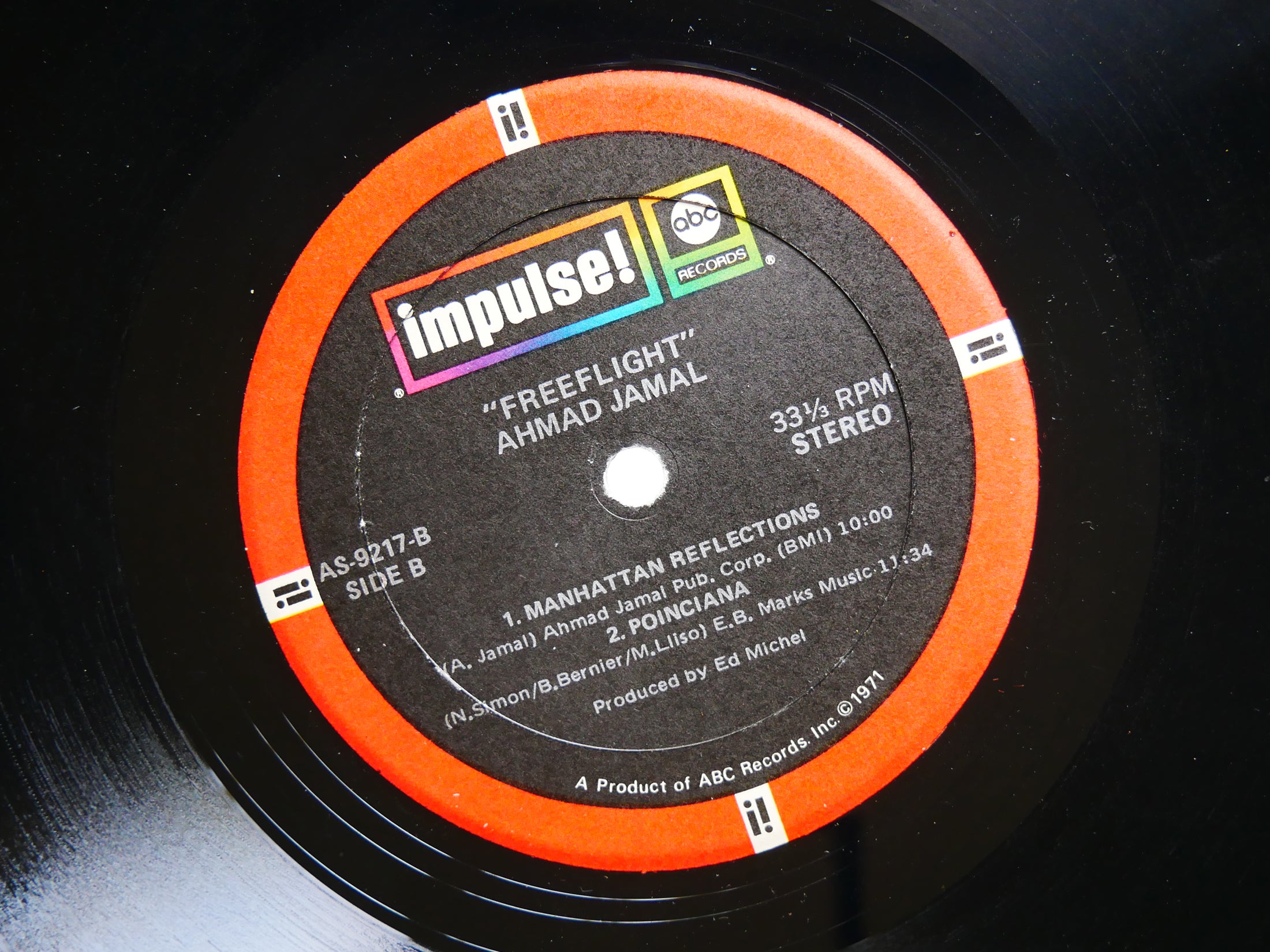 AHMAD JAMAL Freeflight LP IMPULSE! AS-9217 US 1971 Jazz Funk