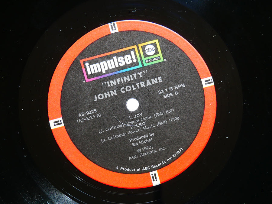 JOHN COLTRANE Infinity LP IMPULSE! AS-9225 US '72 Pharoah Sanders Alice Coltrane