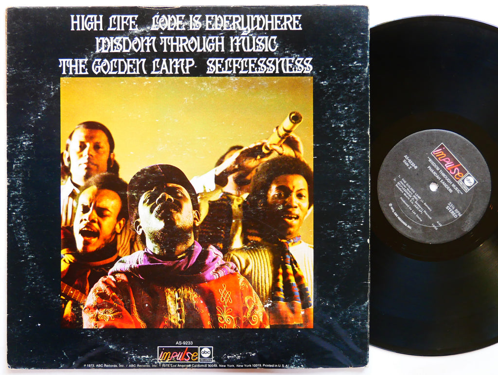 PHAROAH SANDERS Wisdom Through Music LP IMPULSE! AS-9233 US 1973 Cecil McBee