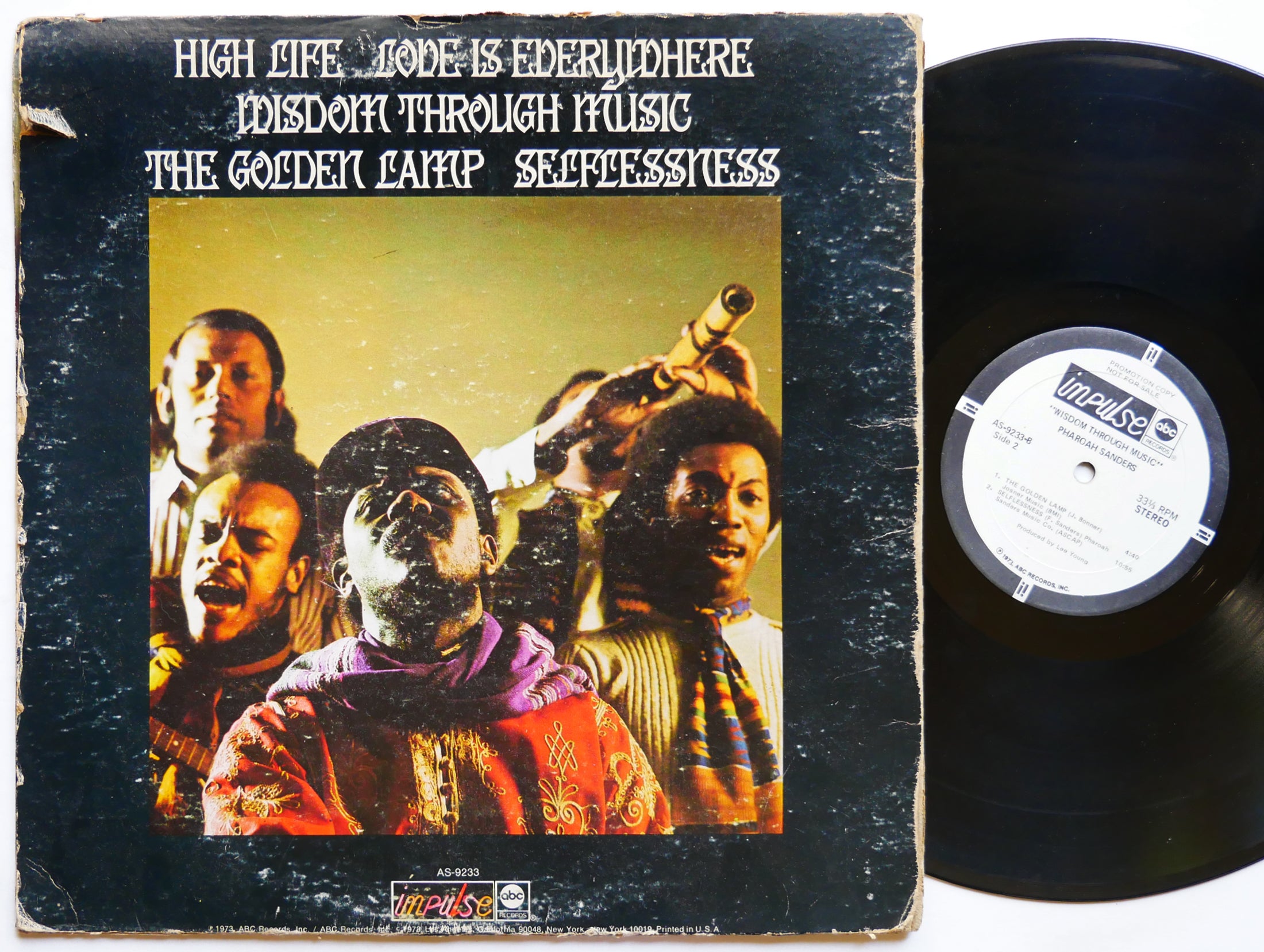 PHAROAH SANDERS Wisdom Through Music LP IMPULSE! AS-9233 US 1973 Cecil McBee