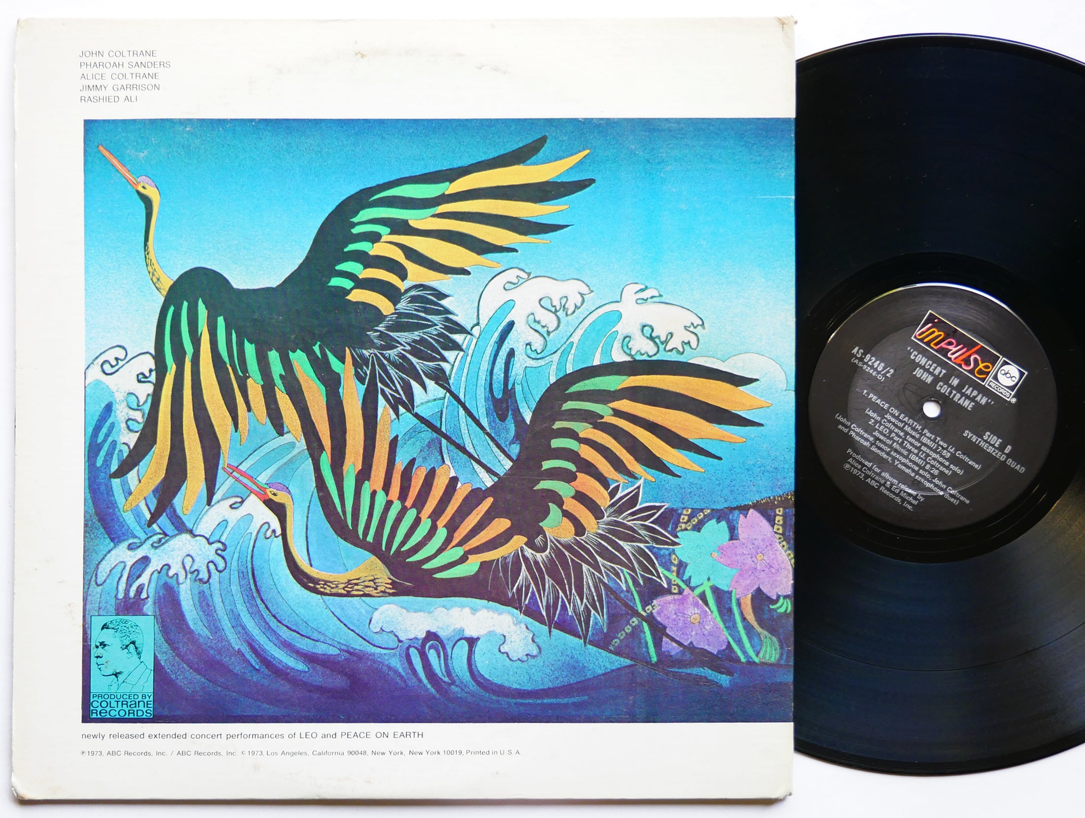JOHN COLTRANE Concert In Japan 2 x LP IMPULSE! AS-9246-2 US 1973 Pharoah Sanders
