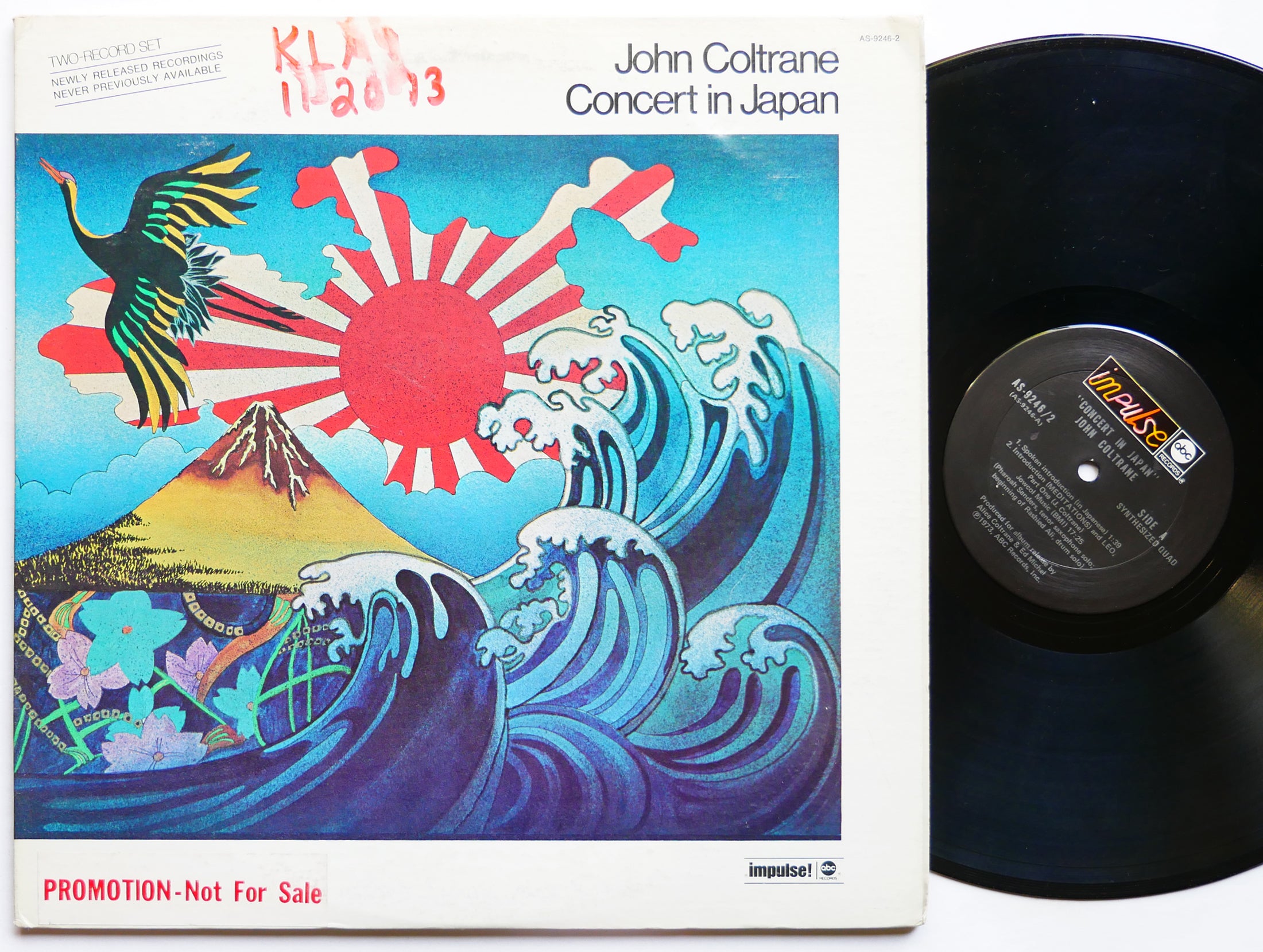 JOHN COLTRANE Concert In Japan 2 x LP IMPULSE! AS-9246-2 US 1973 Pharoah Sanders