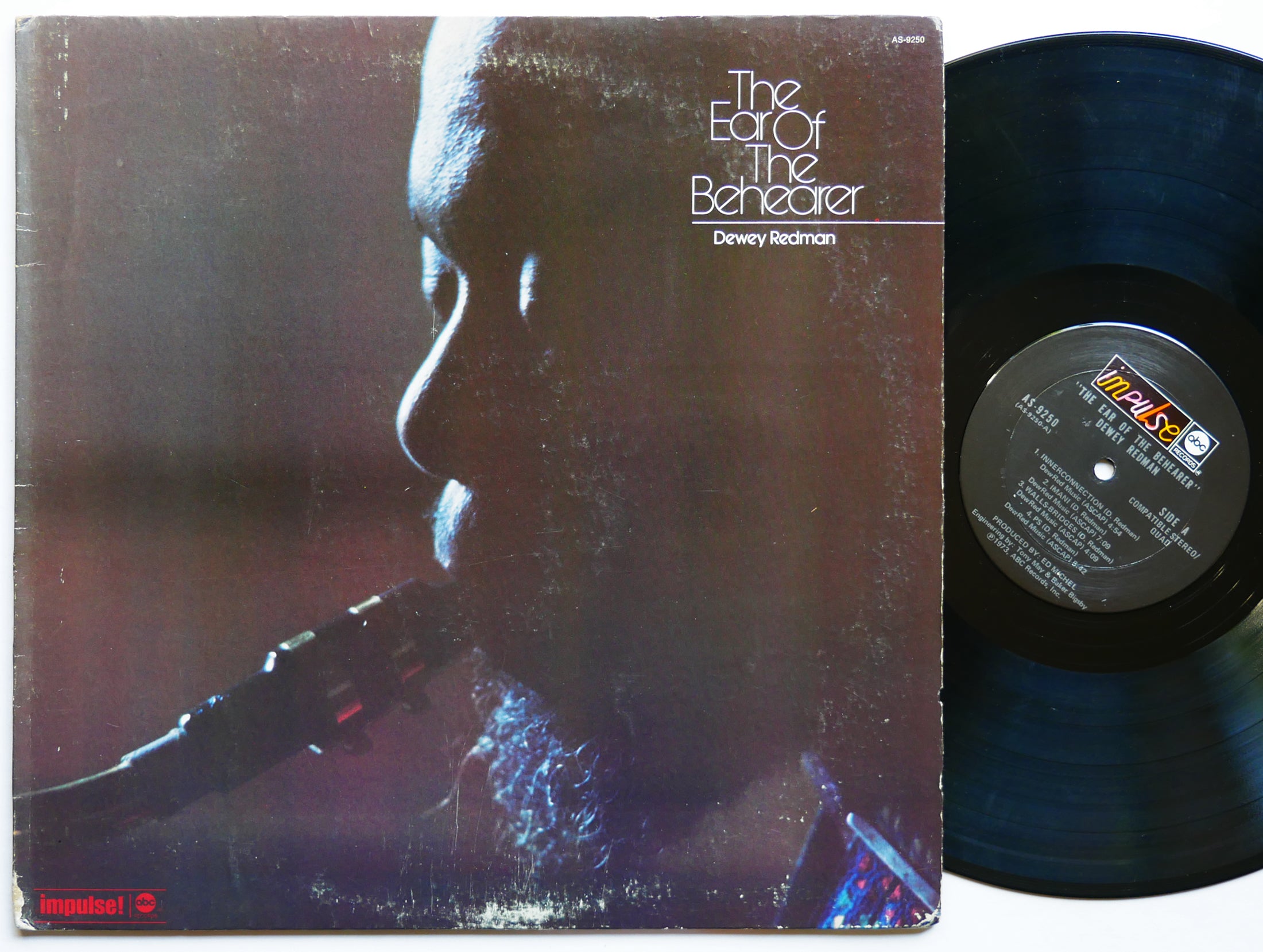 DEWEY REDMAN The Ear Of The Behearer LP IMPULSE! AS-9250 US 1973 Ted Daniel
