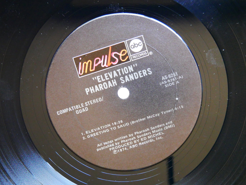 PHAROAH SANDERS Elevation LP IMPULSE! AS-9261 Orig US 1974 Spiritual Jazz