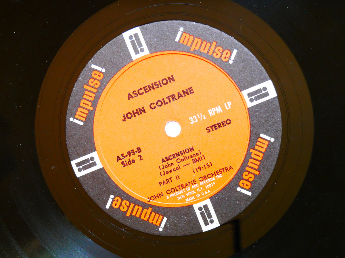 JOHN COLTRANE Ascension Edition II LP IMPULSE! AS-95 US 1966 RVG Pharoah Sanders