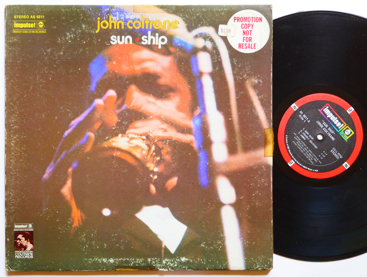 JOHN COLTRANE Sun Ship LP IMPULSE! AS-9211 US 1971 McCoy Tyner Elvin Jones