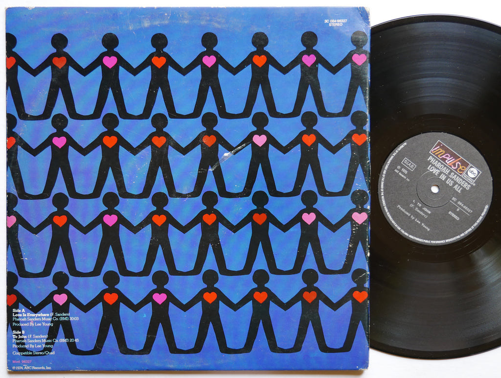 PHAROAH SANDERS Love In Us All LP IMPULSE! ASD-9280 ITALY 1974 Cecil McBee VG+