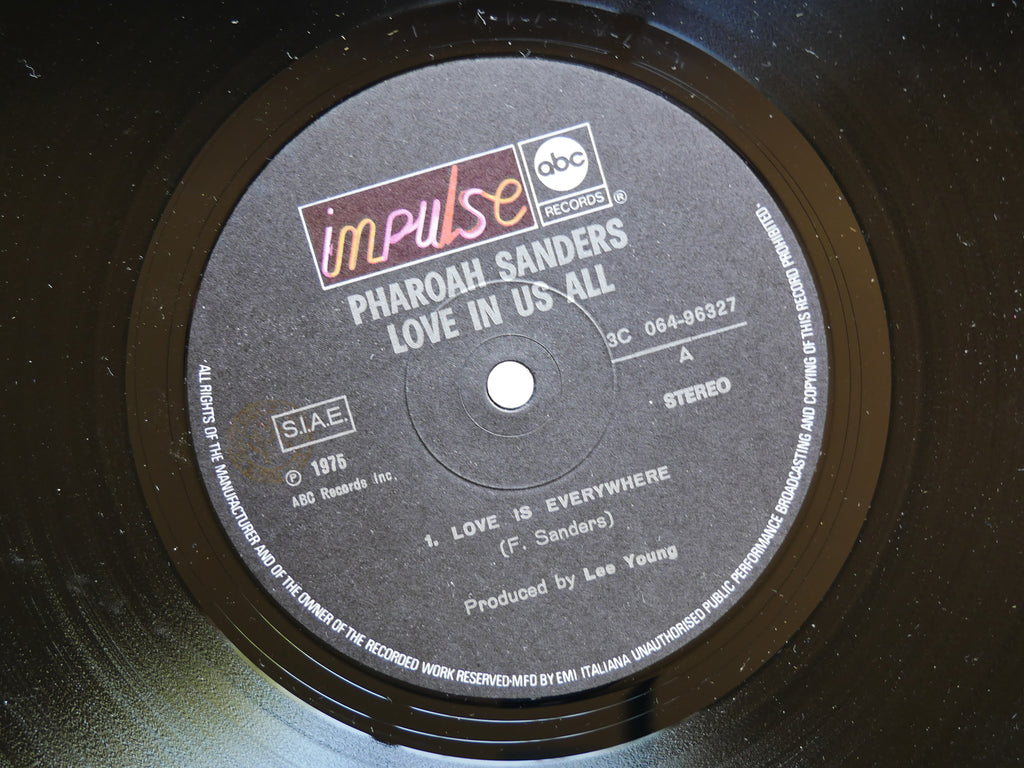 PHAROAH SANDERS Love In Us All LP IMPULSE! ASD-9280 ITALY 1974 Cecil McBee VG+