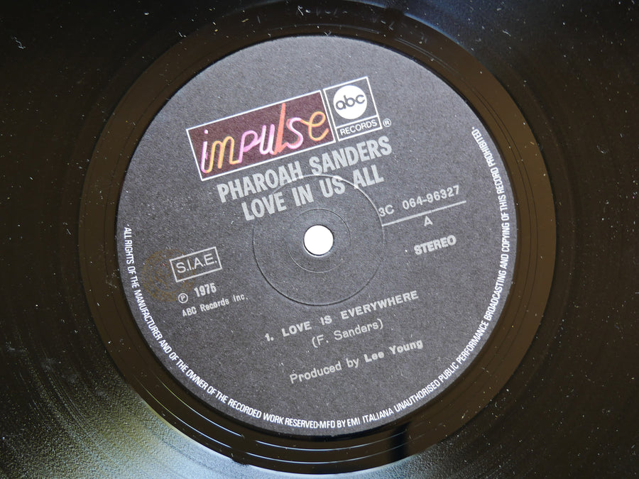 PHAROAH SANDERS Love In Us All LP IMPULSE! ASD-9280 ITALY 1974 Cecil McBee VG+