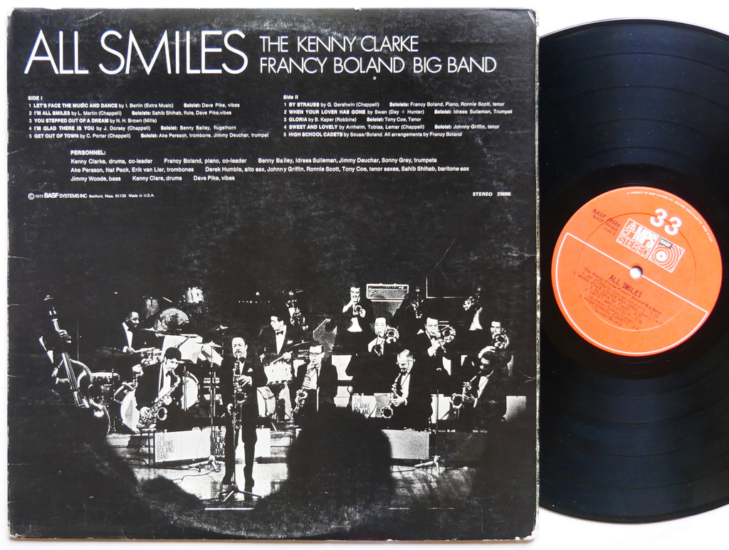 KENNY CLARKE All Smiles LP MPS BASF 29686 US 1972 Sahib Shihab Johnny Griffin