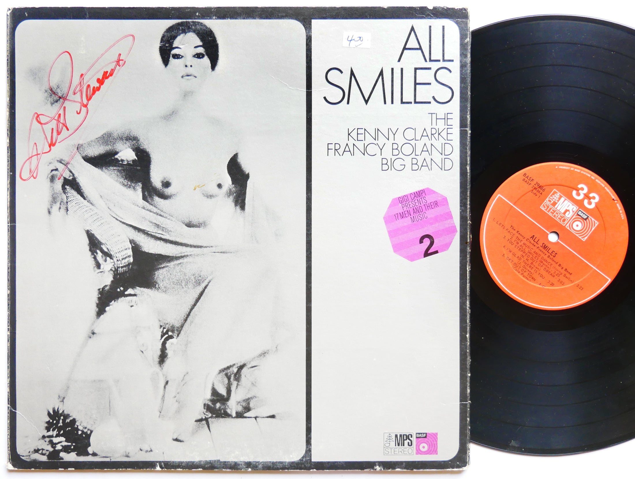 KENNY CLARKE All Smiles LP MPS BASF 29686 US 1972 Sahib Shihab Johnny Griffin