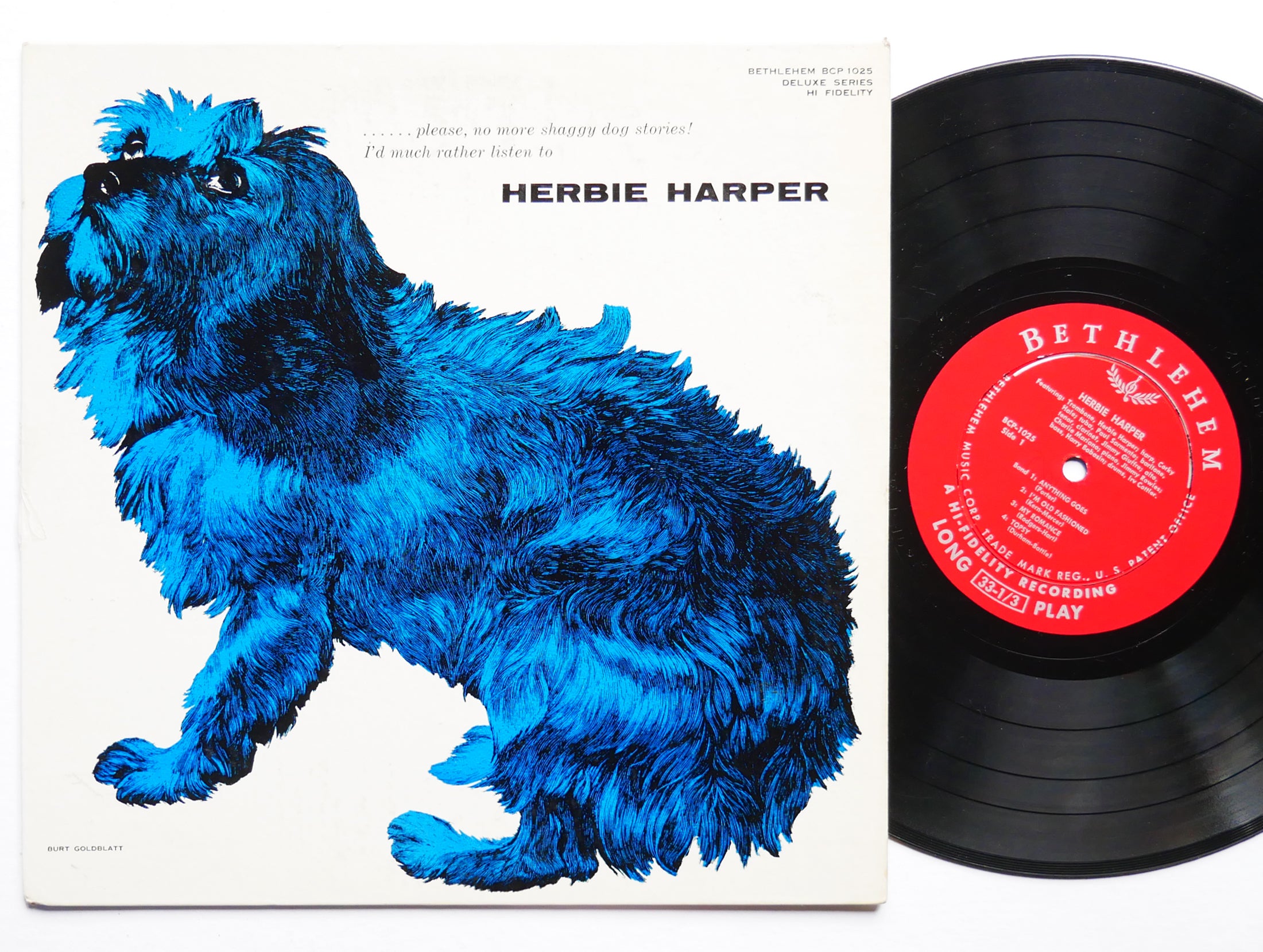 HERBIE HARPER 10" LP BETHLEHEM RECORDS BCP 1025 DG MONO JAZZ Charlie Mariano