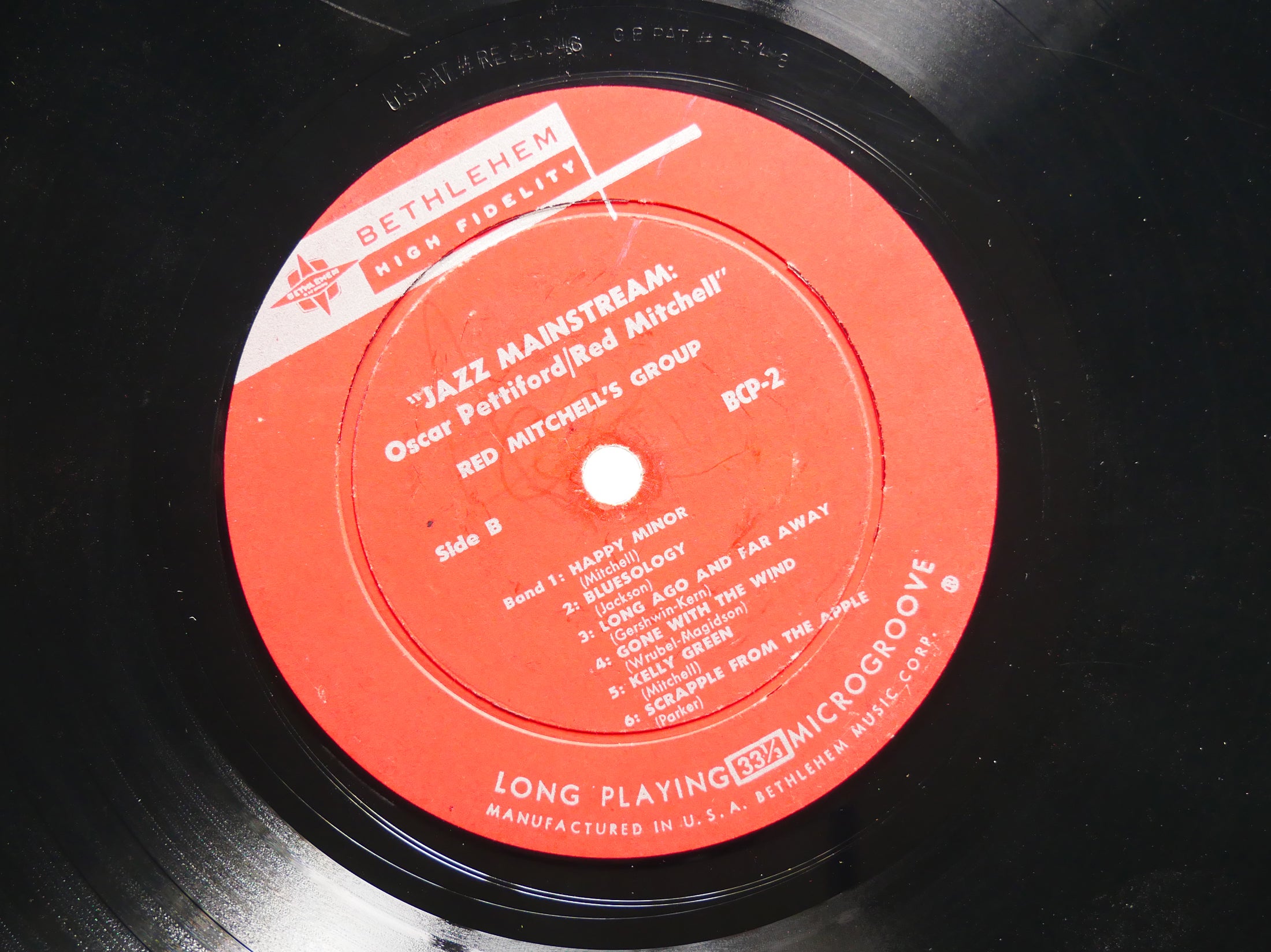 OSCAR PETTIFORD RED MITCHELL Jazz Mainstream LP BETHLEHEM RECORDS BCP-2 US 1957