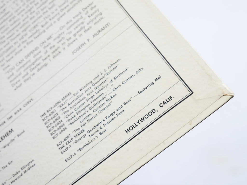 DEXTER GORDON Daddy Plays The Horn LP BETHLEHEM BCP 36 US '56 DG MONO Kenny Drew