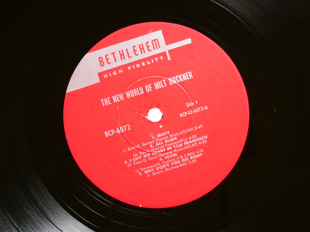 MILT BUCKNER The New World of LP BETHLEHEM RECORDS BCP 6072 US 1963 MONO JAZZ