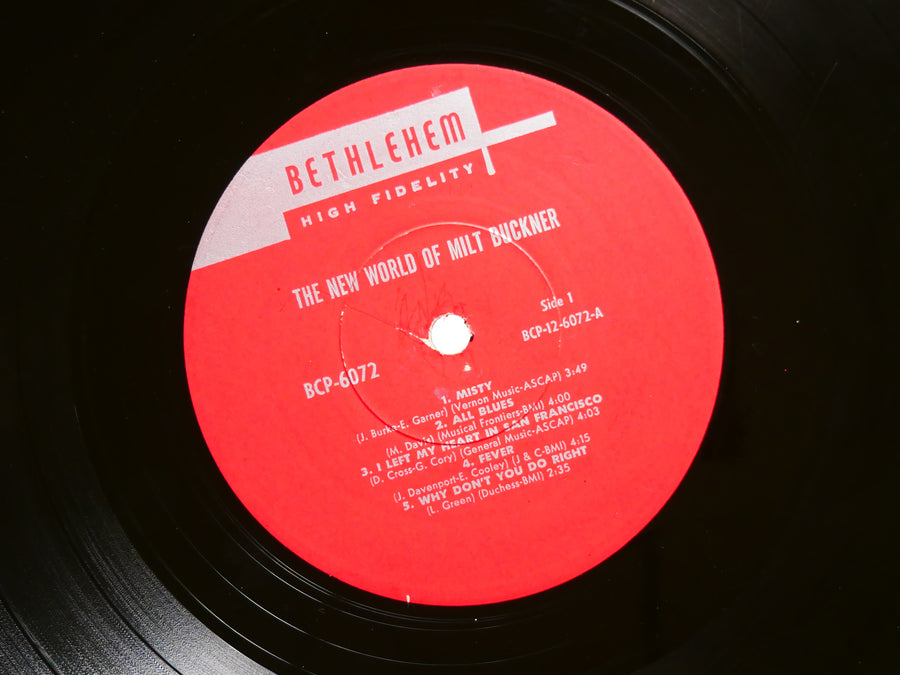 MILT BUCKNER The New World of LP BETHLEHEM RECORDS BCP 6072 US 1963 MONO JAZZ