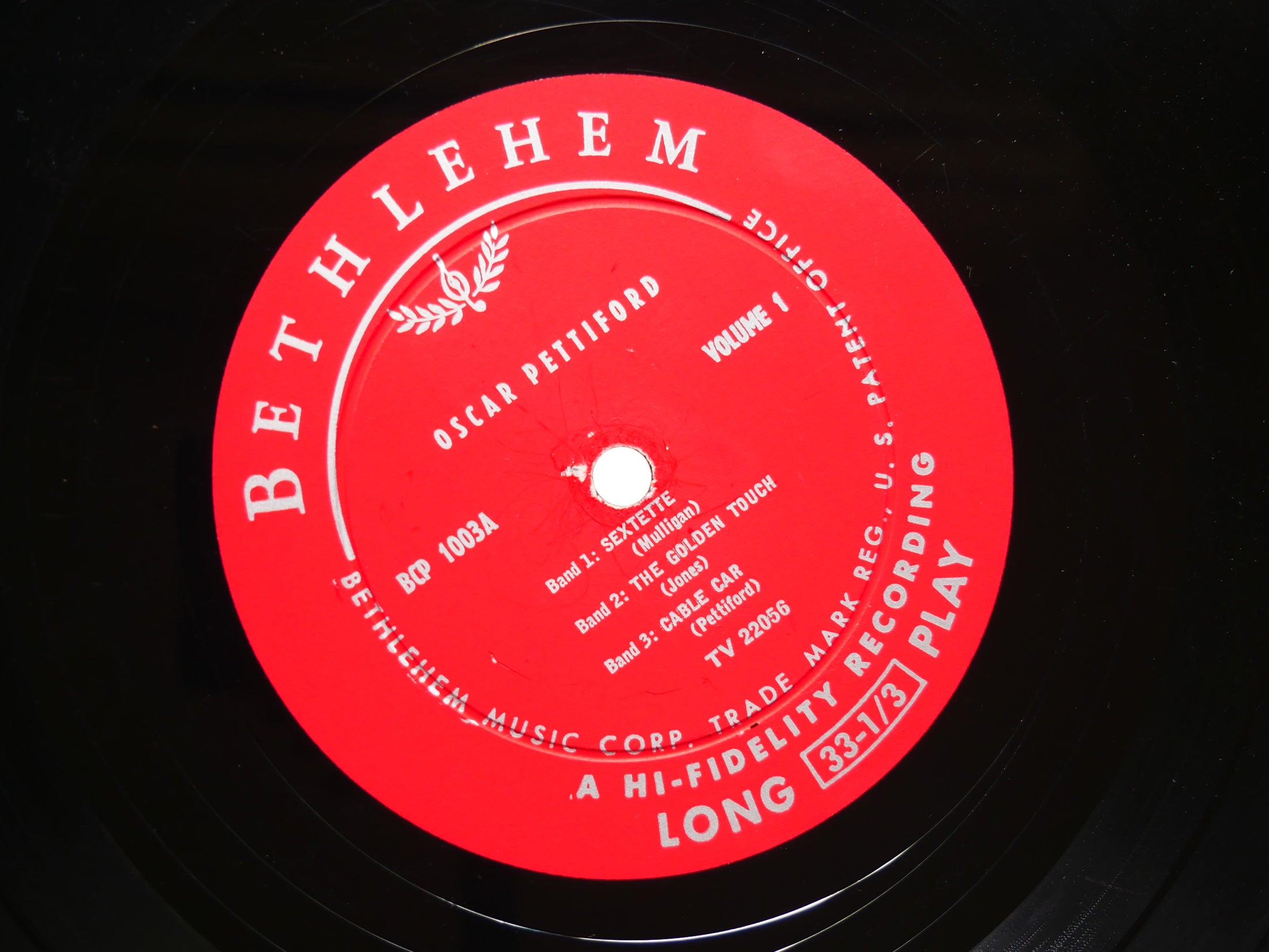 OSCAR PETTIFORD 10" LP BETHLEHEM BCP 1003 DG MONO JAZZ Duke Jordan Charles Rouse