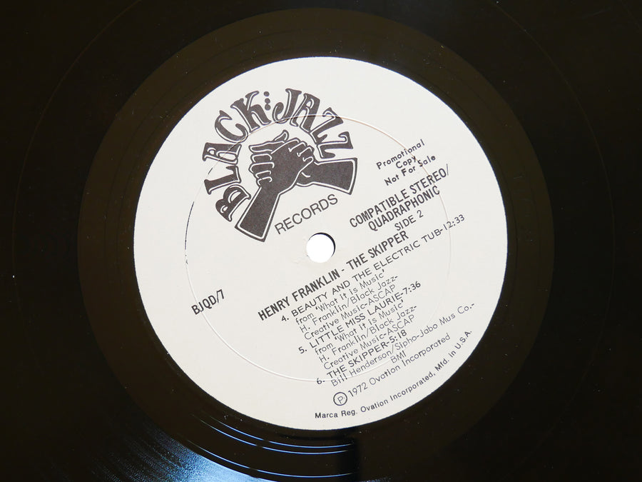 HENRY FRANKLIN The Skipper LP BLACK JAZZ RECORDS BJQD/7 US 1972 PROMO