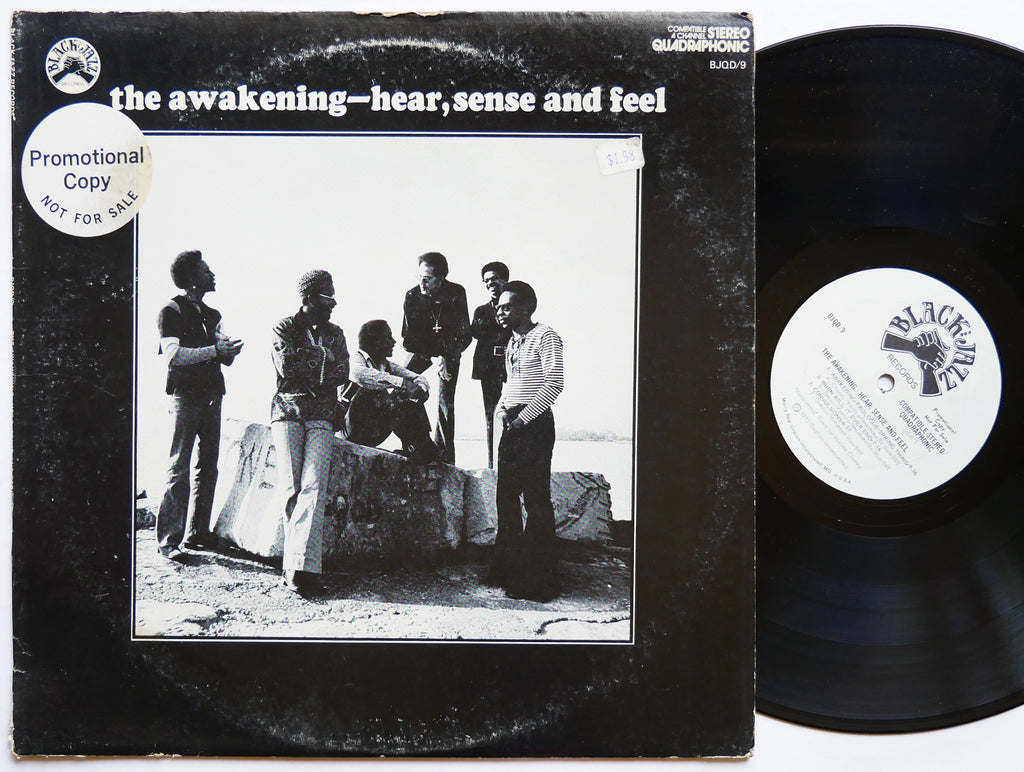 THE AWAKENING Hear, Sense And Feel LP BLACK JAZZ RECORDS BJQD/9 US 1972 PROMO