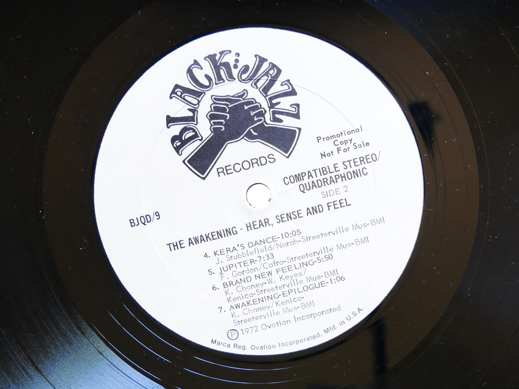THE AWAKENING Hear, Sense And Feel LP BLACK JAZZ RECORDS BJQD/9 US 1972 PROMO