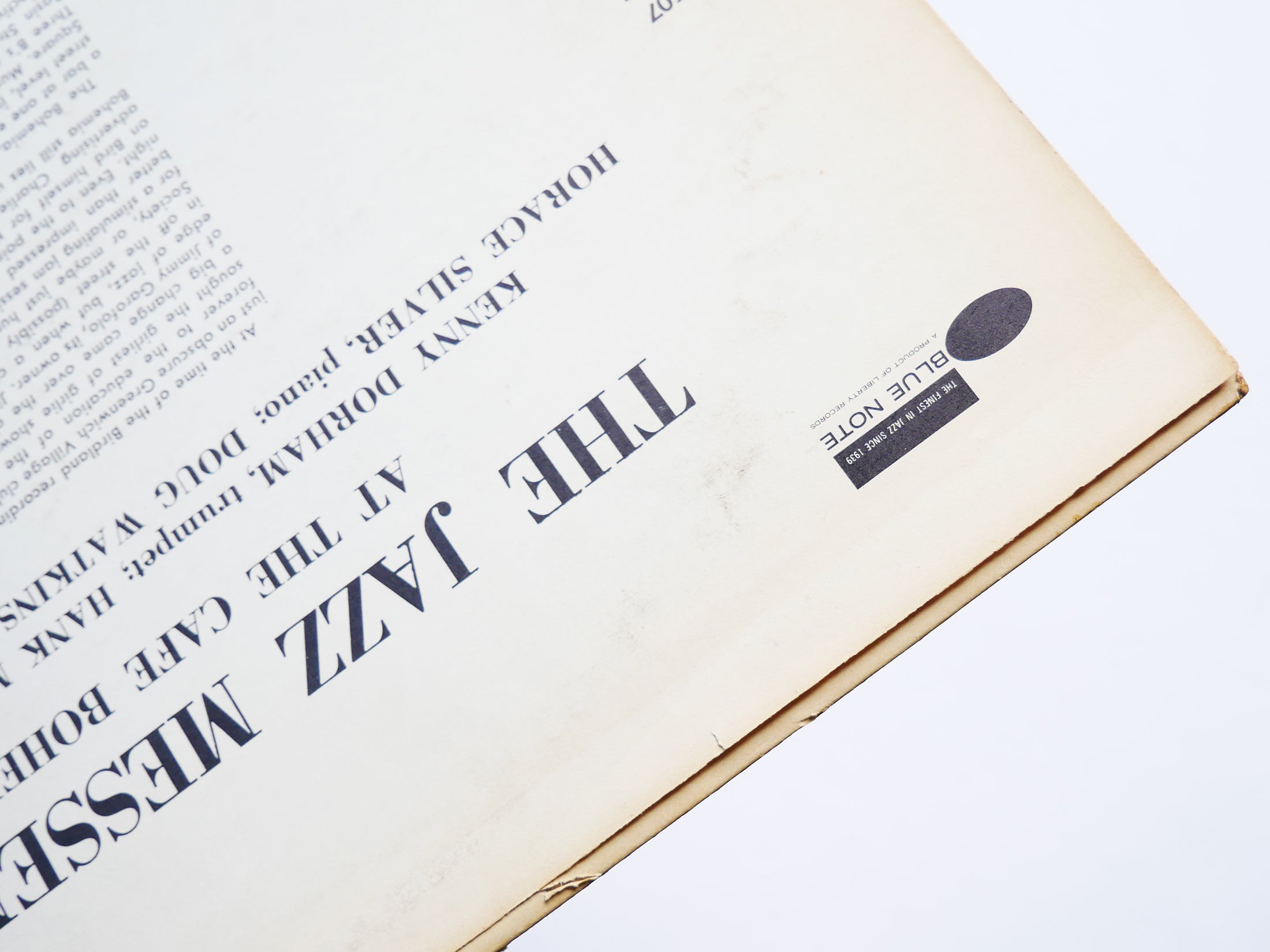 THE JAZZ MESSENGERS At The Cafe Bohemia Vol.1 LP BLUE NOTE 1507 MONO Hank Mobley