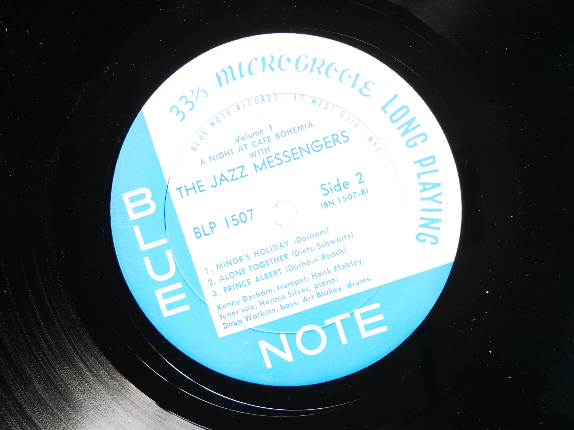 THE JAZZ MESSENGERS At The Cafe Bohemia Vol.1 LP BLUE NOTE 1507 MONO Hank Mobley