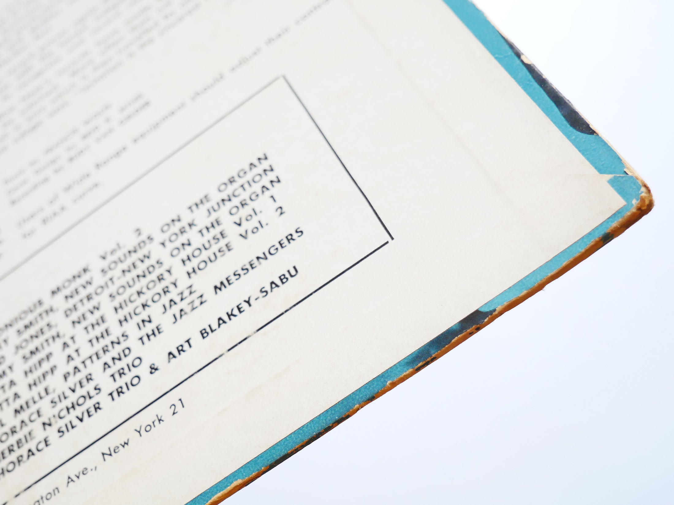 HORACE SILVER And The Jazz Messengers LP BLUE NOTE 1518 US 1956 LEX Hank Mobley