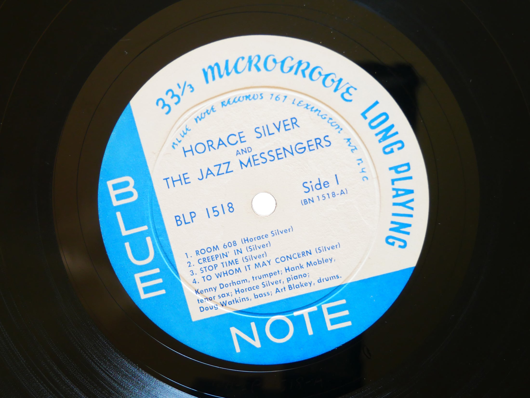 HORACE SILVER And The Jazz Messengers LP BLUE NOTE 1518 US 1956 LEX Hank Mobley