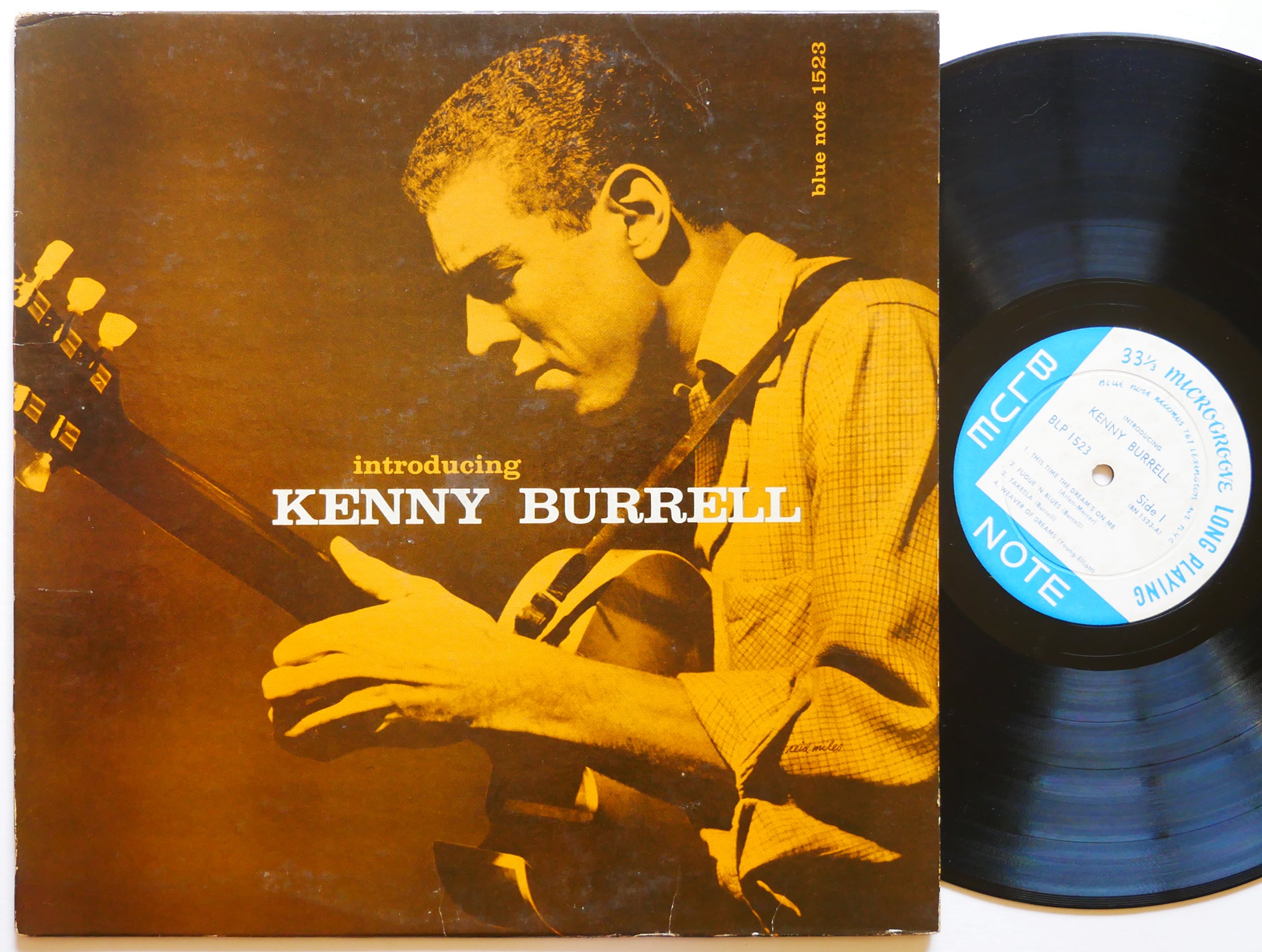 KENNY BURRELL Introducing LP BLUE NOTE 1523 US 1956 LEX EAR MONO Tommy Flanagan