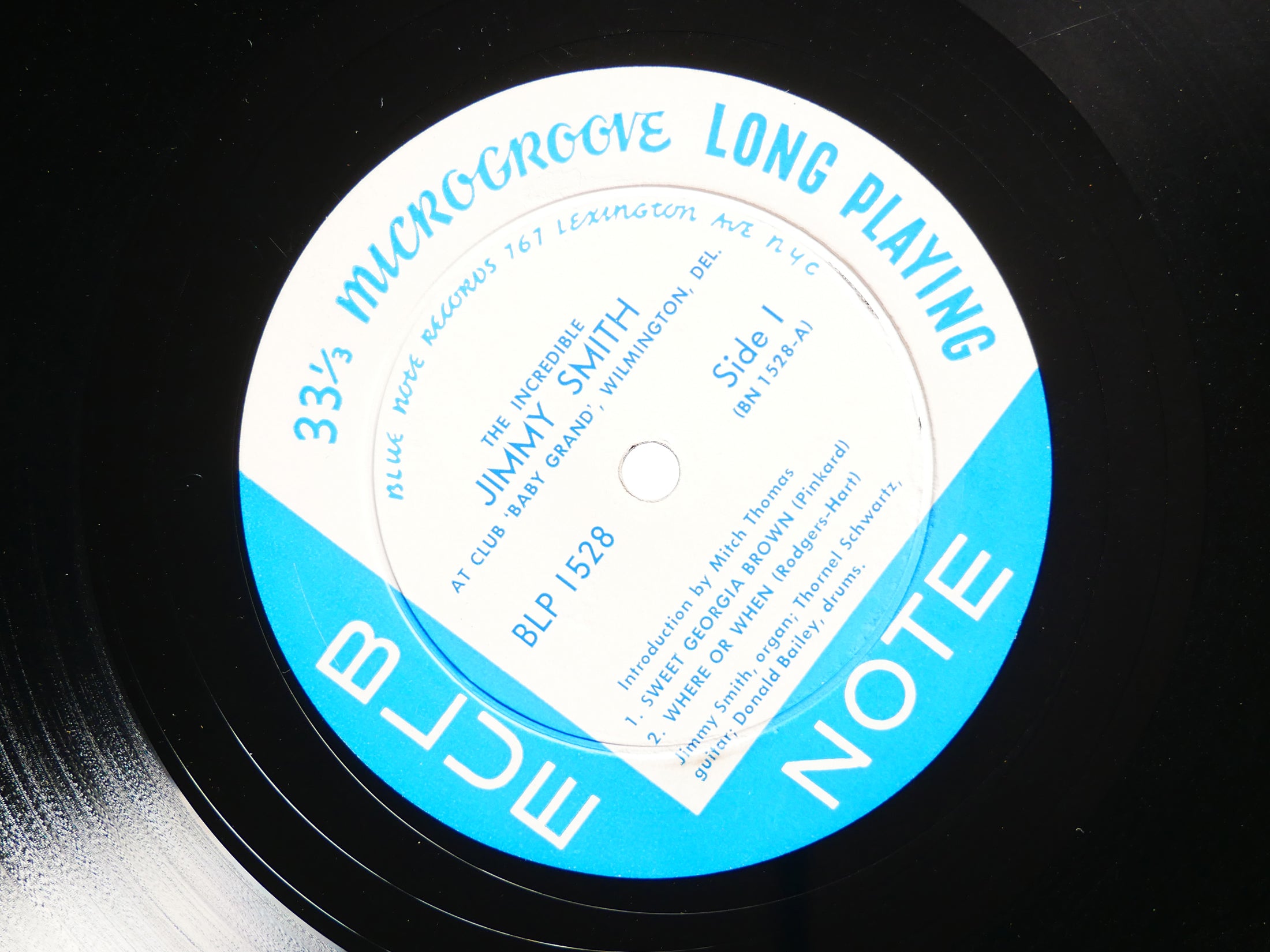 JIMMY SMITH At Club Baby Grand Vol.1 LP BLUE NOTE BLP 1528 US 1957 LEX EAR MONO