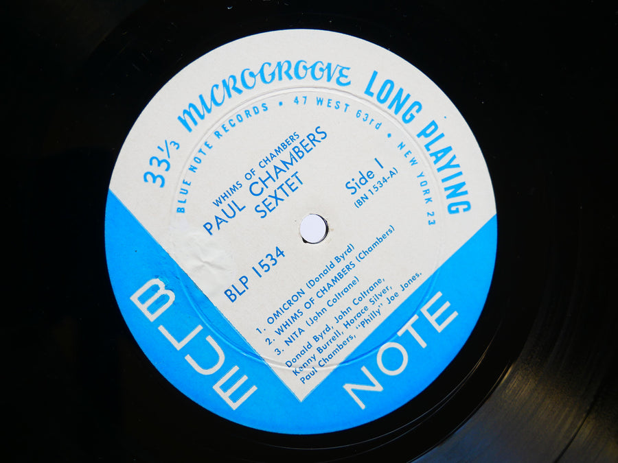 PAUL CHAMBERS Whims Of Chambers LP BLUE NOTE BLP 1534 US 1957 MONO John Coltrane