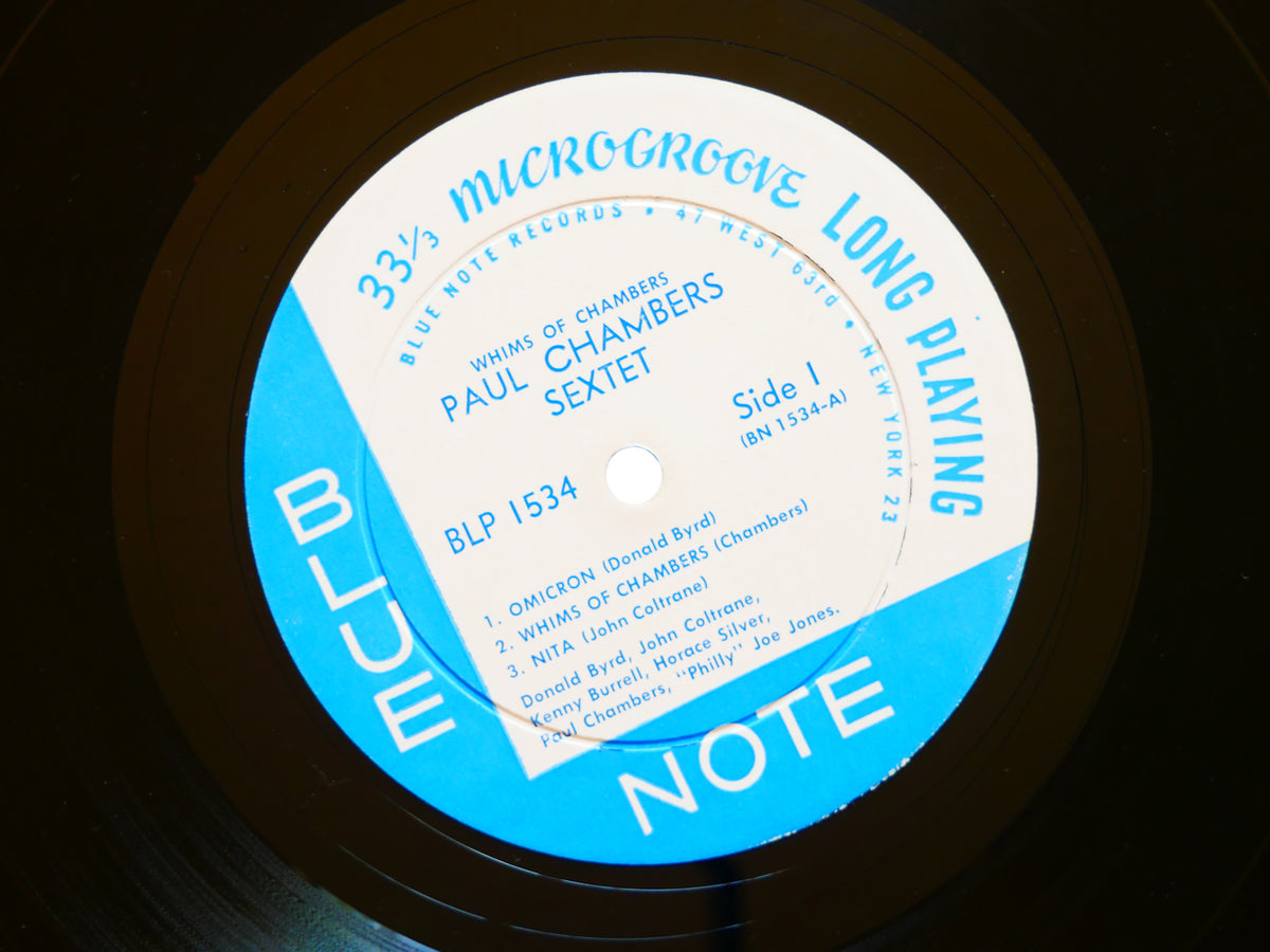 PAUL CHAMBERS Whims Of Chambers LP BLUE NOTE BLP 1534 US 1959 MONO John Coltrane