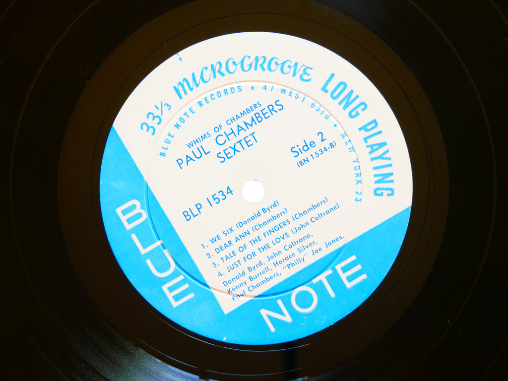 PAUL CHAMBERS Whims Of Chambers LP BLUE NOTE BLP 1534 US 1959 MONO John Coltrane