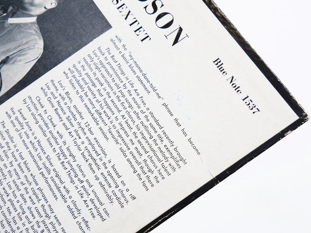 LOU DONALDSON Quartet Quintet Sextet LP BLUE NOTE 1537 US 1958 LEX Kenny Dorham