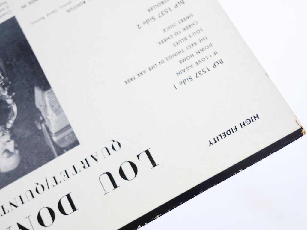 LOU DONALDSON Quartet Quintet Sextet LP BLUE NOTE 1537 US 1958 LEX Kenny Dorham