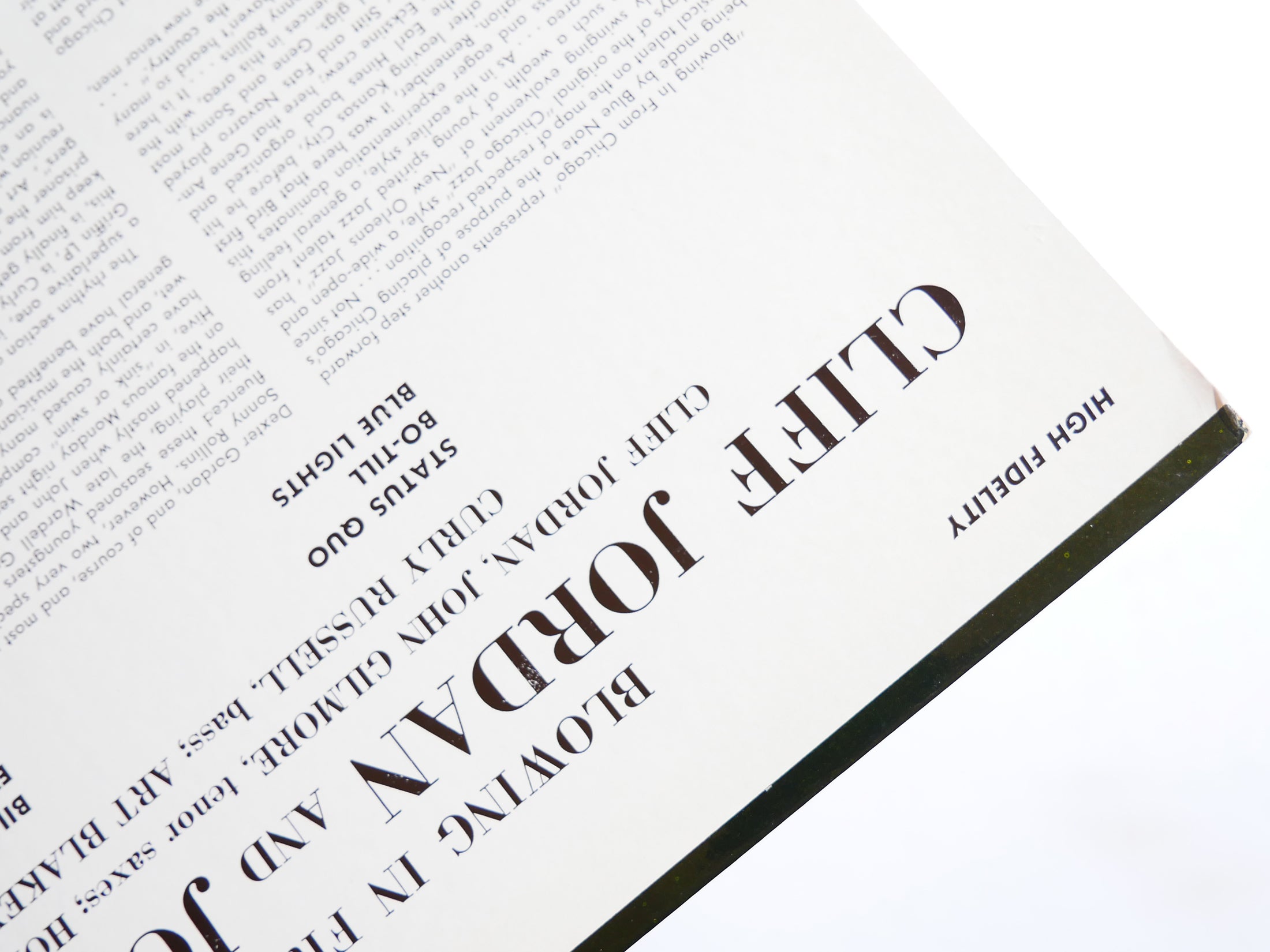 CLIFFORD JORDAN JOHN GILMORE Blowing In From Chicago LP BLUE NOTE 1549 US 1958